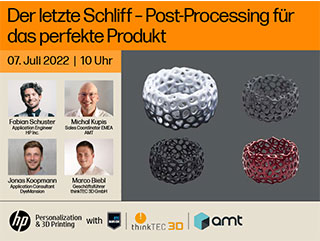 Webinar – Der letzte Schliff – Post Processing für das perfekte Produkt